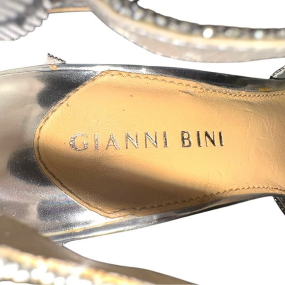 Gianni Bini Glitter Heels Bundle 8.5 | Silver & Iridescent Sparkle Pair - Picture 8 of 16